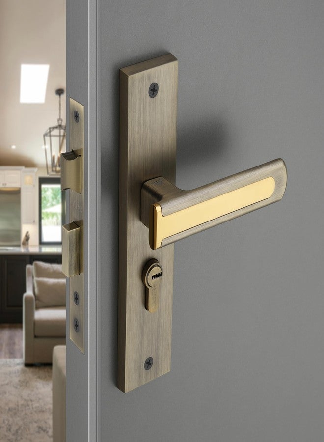 LAPO Heavy Duty Mortise Lock Set - Main Door Handle Lock with 60mm Cylinder, 45x45mm Lock Body, Key Lock for Home, Office, Hotel, Bedroom (Antique Finish, 3 Years Warranty) Cy-167 - Image 1